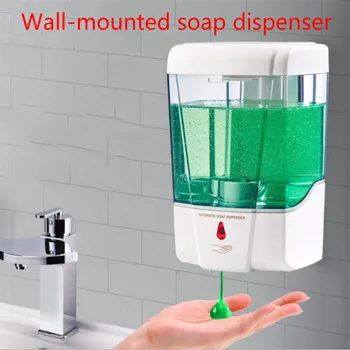 

Wall Mounted 700ml Battery Powered Soap Dispenser Automatic IR Sensor Touch Lotion Soap Spout Wall Mounted Soap Dispenser