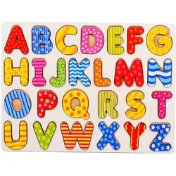 Хобби Алфавит числа подарок дети письмо деревянная игра Дошкольное удовольствие воображение ручной захват доска Образование игрушка