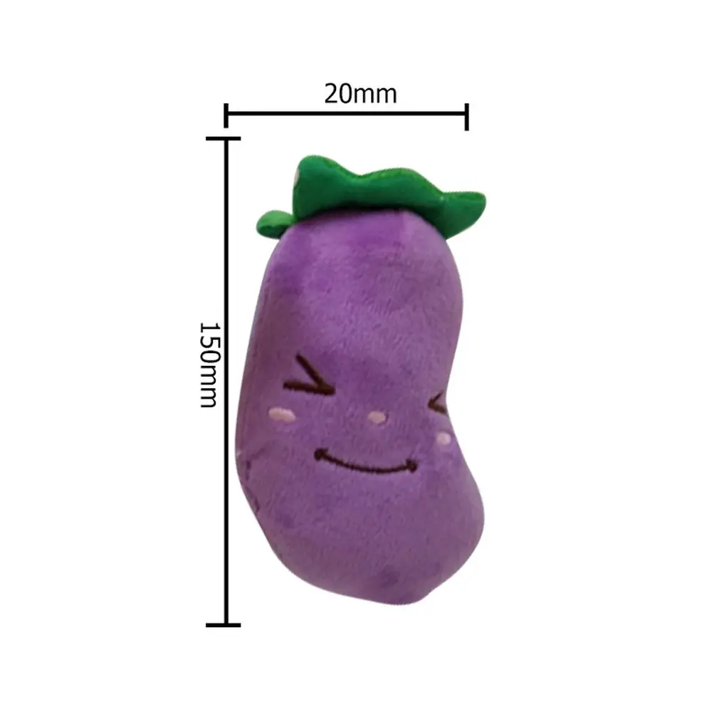 eggplant OCDAY Собака Щенок игрушки-Жвачки плюшевые игрушки звук Милый Овощи морковь дизайн игрушки безопасность нетоксичный прочный сжимать для домашних животных игрушки - Цвет: eggplant