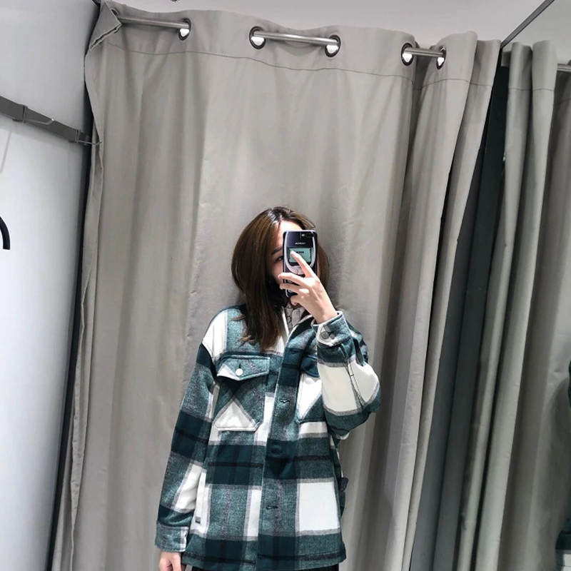Koop Winter Jassen En Jassen Vrouwen Plaid Jas Dames Koreaanse Jassen Dames Oversized Jas Winter Jassen Vrouwelijke Herfst 2019