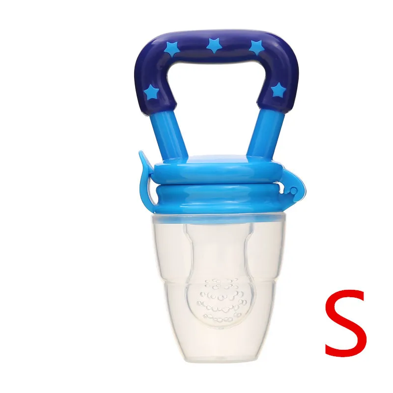 Fresh Food Nibbler Feeder toddler Fruit food biting Feeding Nipples tools Safe Baby Supplies Nipple Teat Bottles baby accesses - Цвет: Blue S