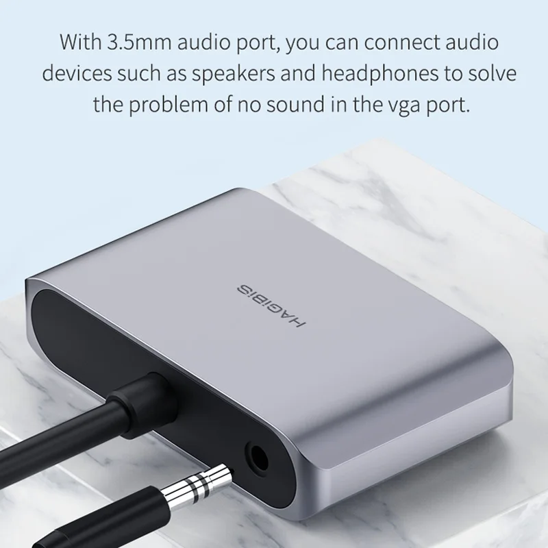 Hagibis Mini DisplayPort to HDMI VGA Adapter Thunderbolt 2 Converter 4K DP Cable for Apple MacBook Air Pro surface Pro