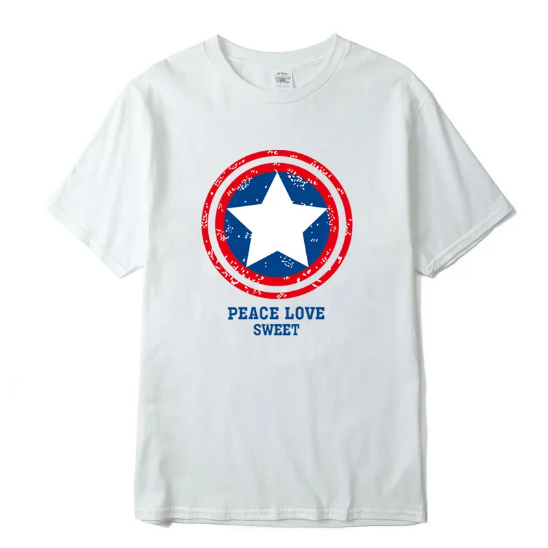 Men's Funny High Quality100%Cotton T Shirts Captain Americashield Design T-Shirt Colors Men T Shirt Fashionable T-Shirt Men Men's Funny High Quality100%Cotton T Shirts Captain Americashield Design T-Shirt Colors Men T Shirt Fashionable T-Shirt Men