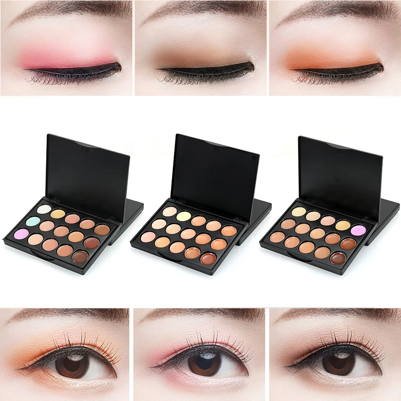 

15 Colors Matte Concealer Palette Bronzer Highlighter Concealer Cream Face Corrector Waterproof Shadow Make Up Pallete TSLM2