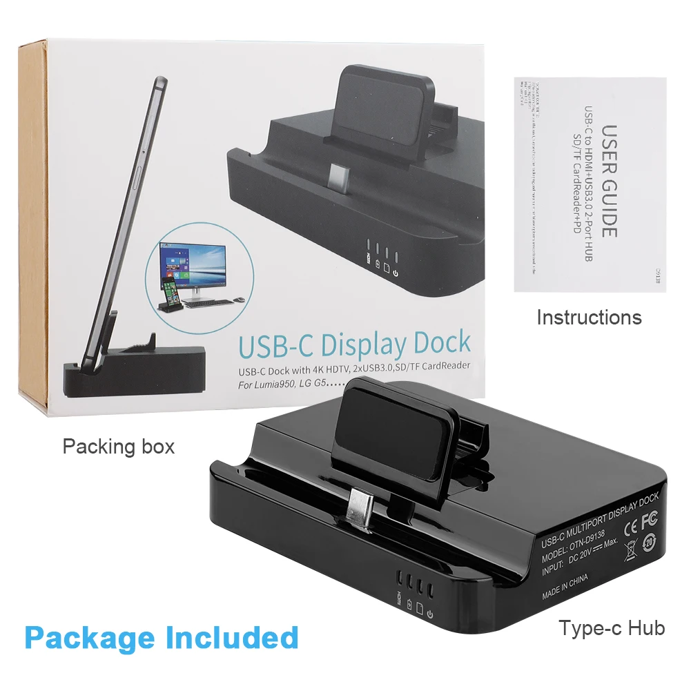 Адаптер питания для док станции Type C HDMI Huawei P30 P20 Pro USB станция смартфонов Samsung S10