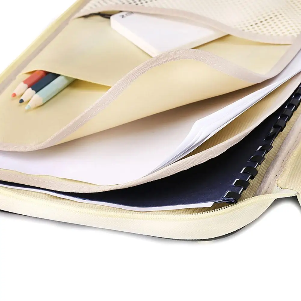 

High-end Waterproof Oxford Cloth Multifunctional A4 Document Storage Bag With Zipper High Quality Document Storage Bag