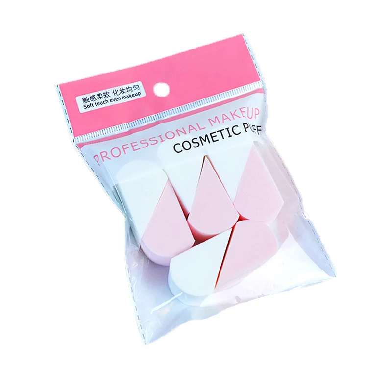 Triangle Puff 8 шт. супер мягкий без порошка Губка Puff 8 Cut одноразовый макияж Губка Puff влажный и сухой спонж инструменты для макияжа