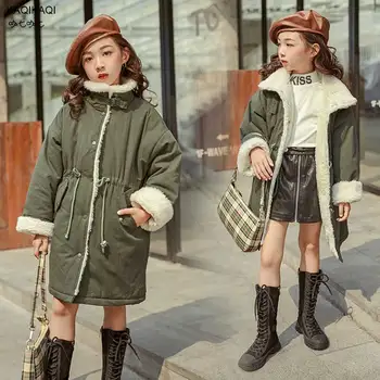

Girl Winter Cotton-Padded Jacket Children's Fashion Coat Kids Outerwear Baby Girl Warm Coat Parka Jackets Children Clothing
