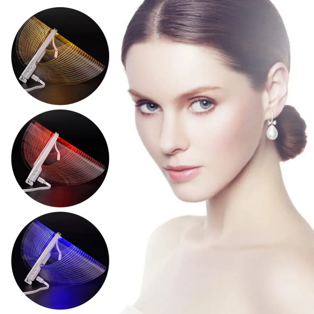 

Practical LED Light Facial Mask Face Mask Skin Appliances Rejuvenation Treatment