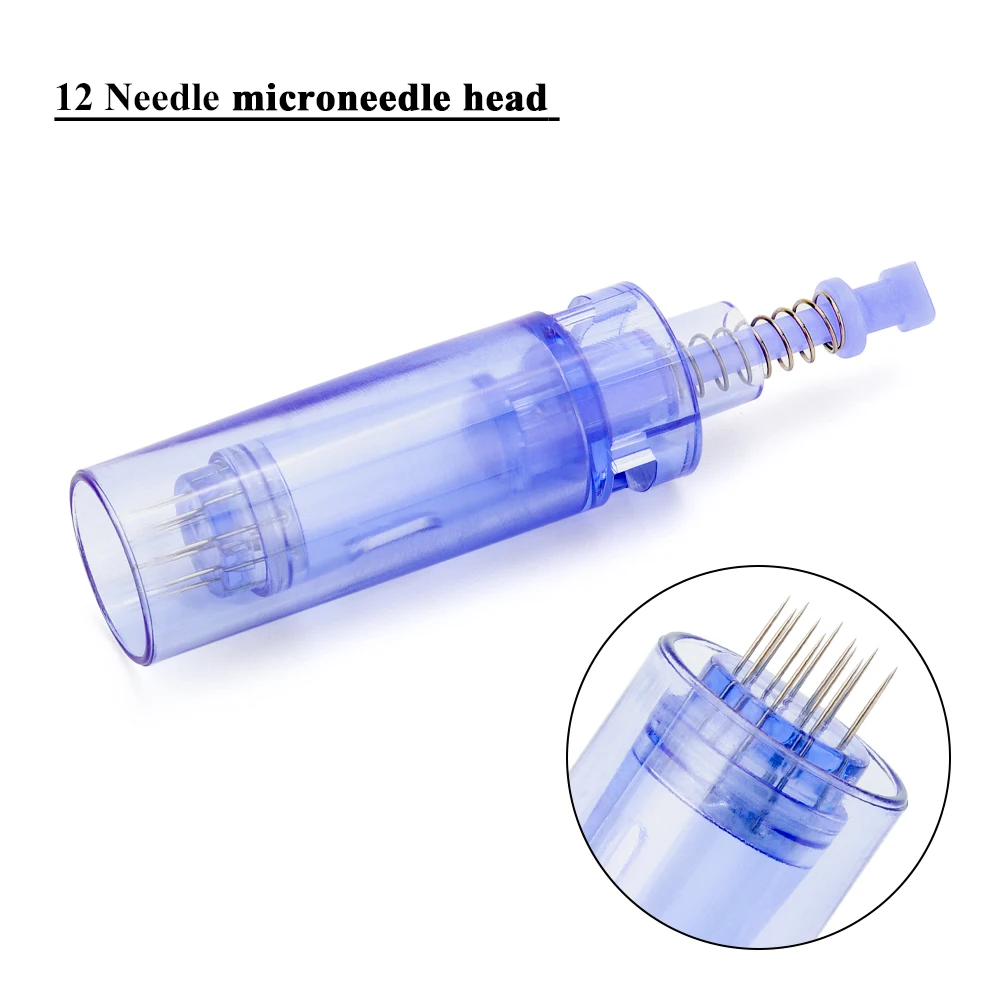 10pcs Blue Dr pen Ultima A1 Needle Cartridges Skin Microneedle Derma Pen Replacement Tattoo Needle Tips