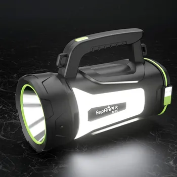 

Black Flashlight Bright Searchlight Adjustable Outdoor Rechargeable Flash Light Battery Portable Lamp Linterna Torches EB50SD