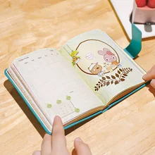 

A7 Mini Travel Notebook With Hardcover Pocket Color Illustration Inside