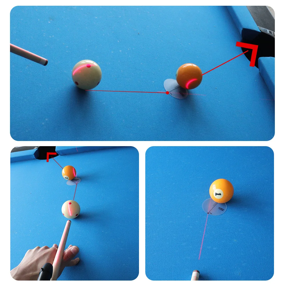 Transparent Snooker Cue Trainer Billard Cue Action Correction Cue