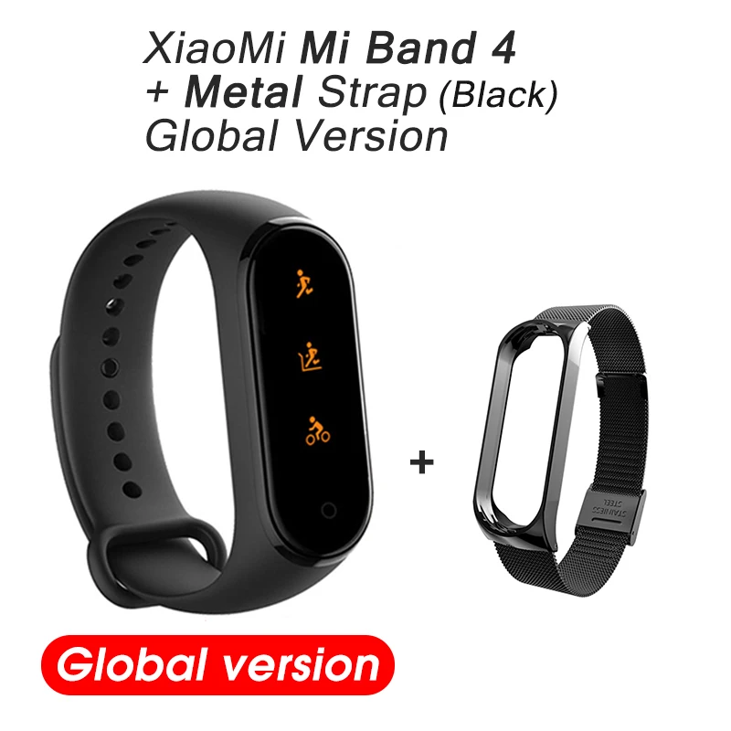 Xiaomi Mi Band 4 Global Version Smart Watch Sport Heart Rate Fitness Tracker Miband 4 Bluetooth Women Man Smart Band Bracelet - Цвет: Package 6