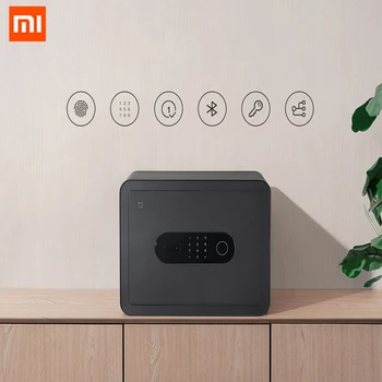 

Hot Xiaomi Mijia Smart Steel Safe Strongbox 6 Unlocking Methods Automatic Alarm Camera SRRC Certification APP Control C-Level