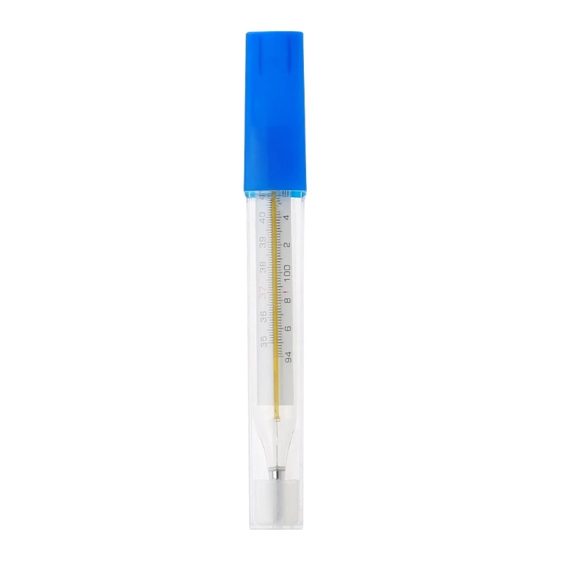 Termómetro de cristal de mercurio para el hogar, medidor de temperatura clínico con pantalla grande, monitores de salud