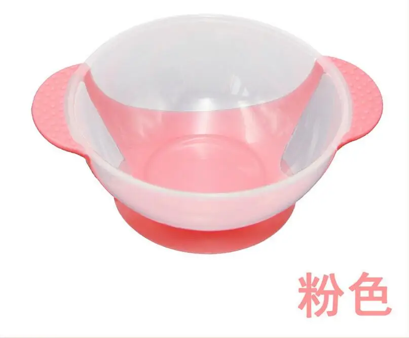 Red bowl Детская посуда, ложка, кормушка, попробуйте использовать Обучающие блюда, служебная табличка/поднос, всасывающие блюда, детская посуда, Температурное зондирование - Цвет: Red bowl