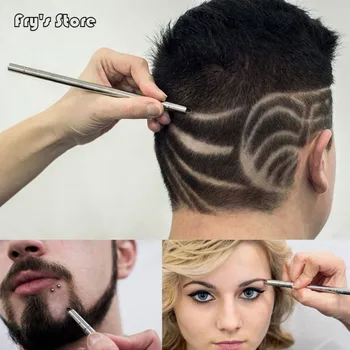 

Newest Hair carving pen magic oil head notch man hair refined steel razor pen barber razor eyebrow shaving shave