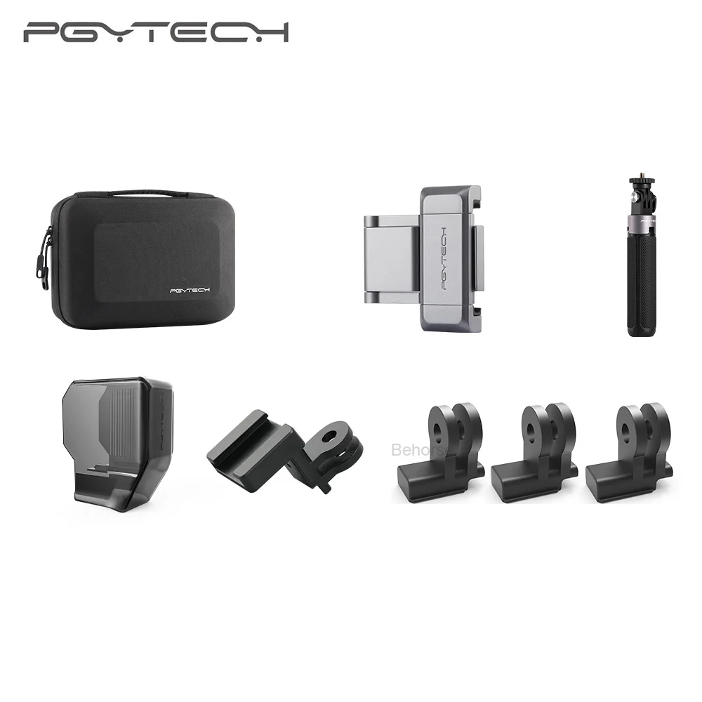 PGYTECH Osmo Pocket Vlog Set& Travel Set Selfie Stick Carrying Case Tripod Gimbal Protector for DJI Osmo Pocket Accessories - Цвет: Vlog Set