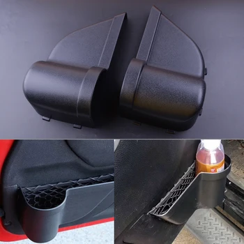 

beler 2pcs Front Door Net Storage Pockets Organizer Box Tray Fit For Jeep Wrangler JK JKU 2/4Door 2011-2013 2014 2015 2016 2017