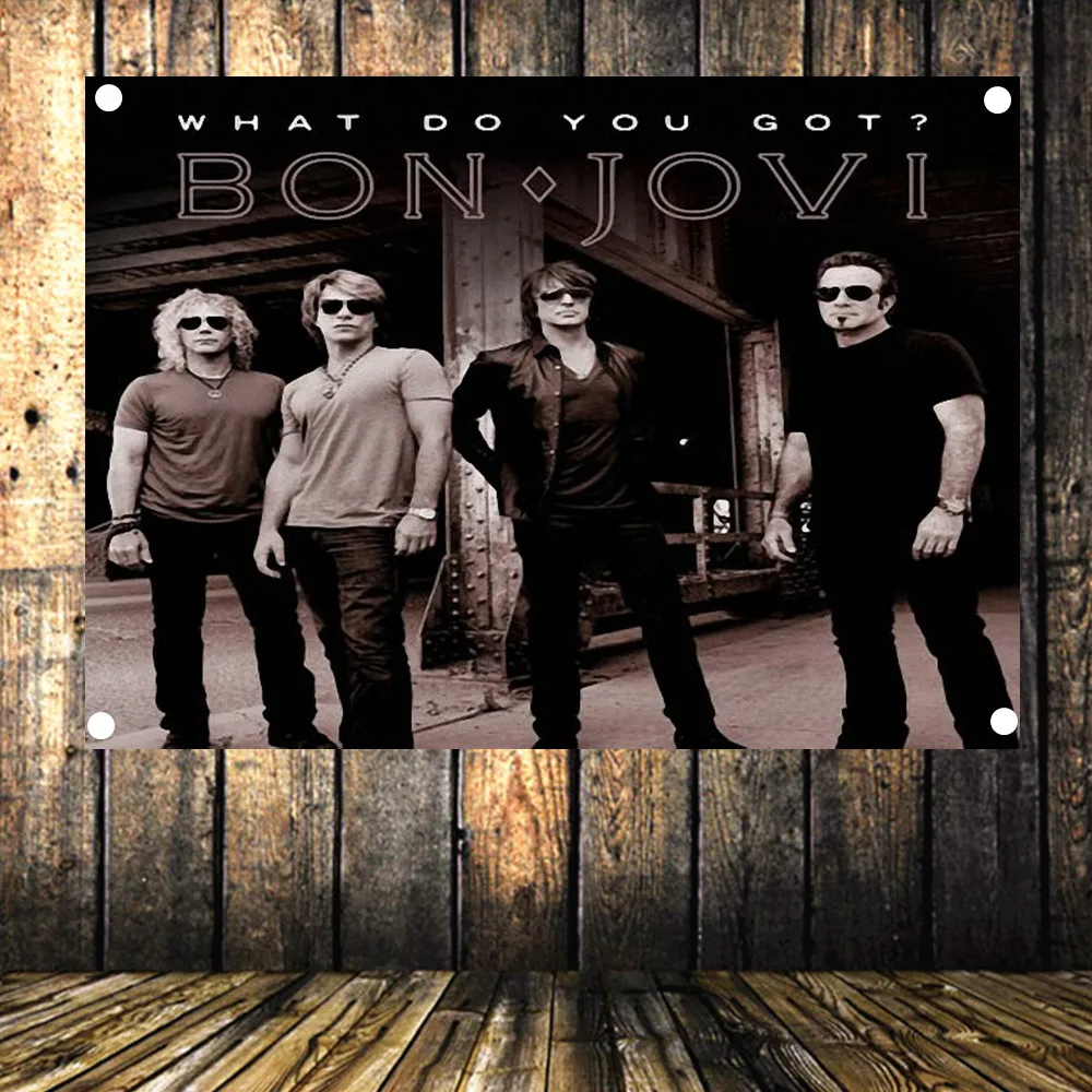 Что у вас есть? BON.JOVI Ретро Рок-Группа звезда плакат флаг баннер гобелен стикер на