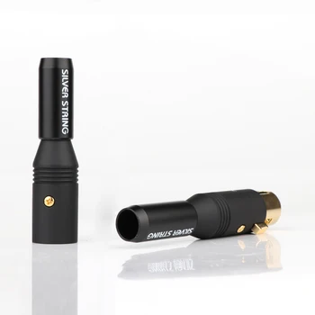 

2Pcs hi-end 24K Gold plated XLR adapter plug hifi audio XLR conecctor plug for DIY XLR Balanced Cable