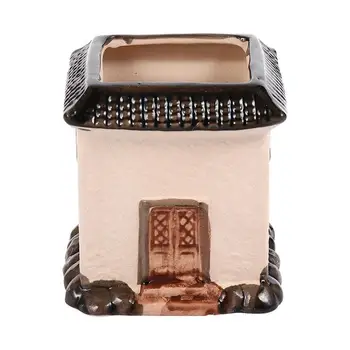 

1pc House Shape Flower Pot Lovely Ceramic Flowerpot for OfficeFlower Pot Plant Pot Macetas Pots For Plants
