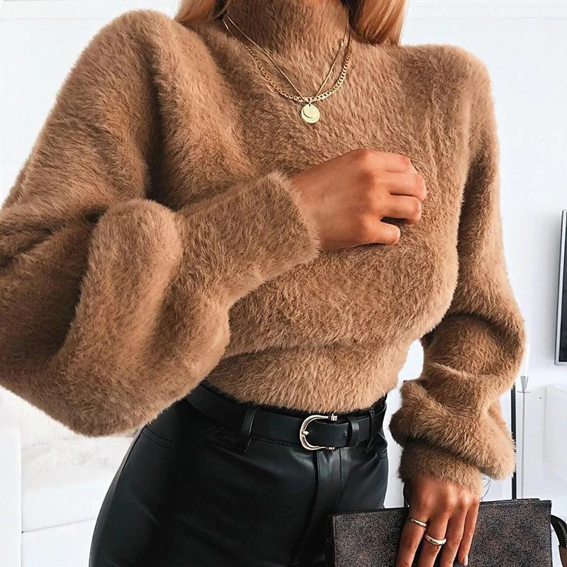 Женский свитер новинка 2020 шерстяной плюшевый женский свободный кашемировый