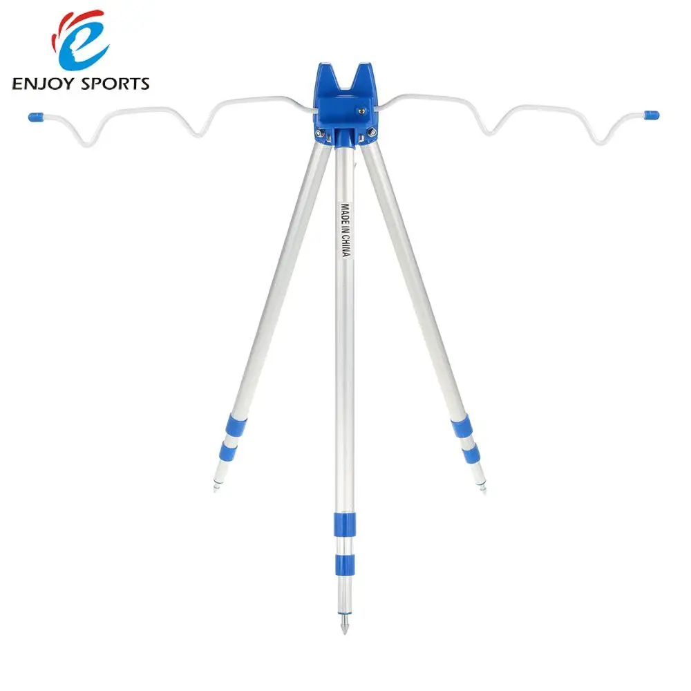 

3 Sections Multifunctional Portable Telescopic Fishing Rod Stand Rest Sea Fishing Tripod Rod Holder Coarse Shore Pier Tackle