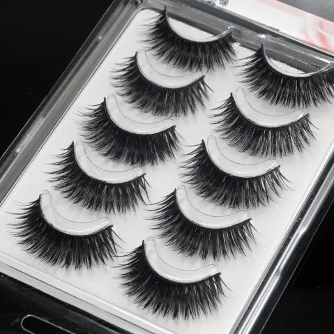 

Long Densely Hard Stem False Eyelashes 5 Pairs Stage Smoky Makeup Big Eyes Makeup Volume Lashes Extension