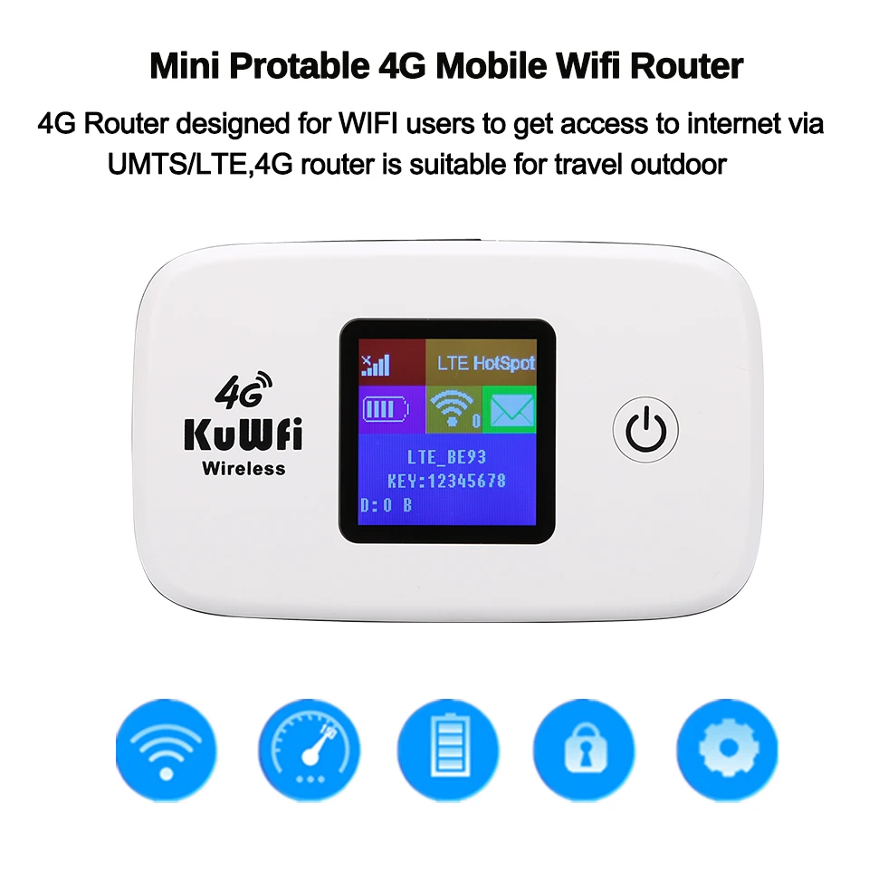 4G Mobile Wifi Router Unlocked 4G Sim Router Mini 150M Wireless Portable Pocket Wi-Fi  Mobile Hotspot Outdoor Travel Router wps wifi extender