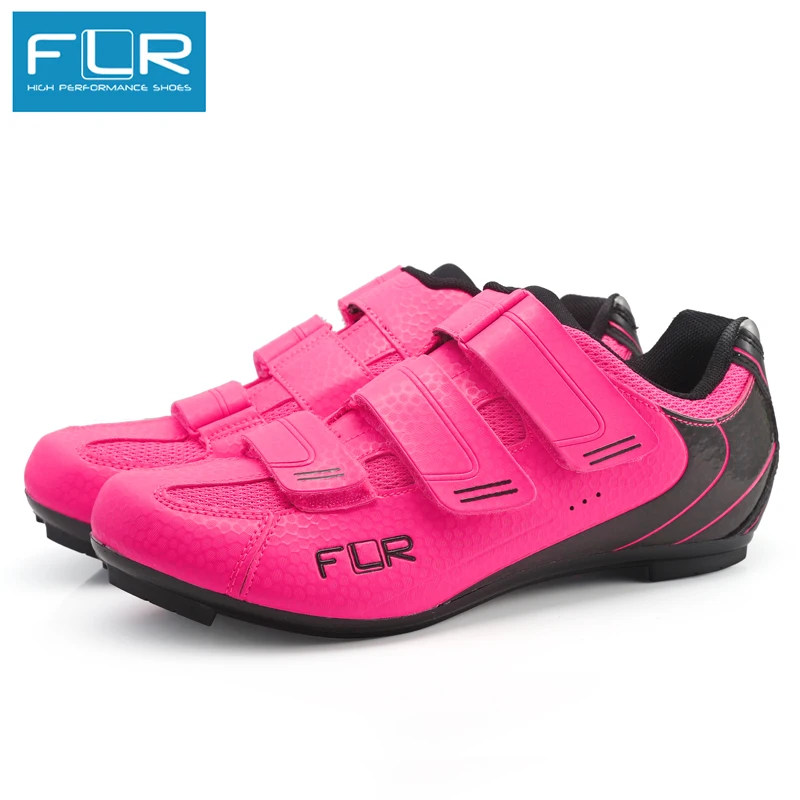 pink road bike shoes
