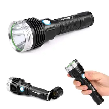 

USB Charging 5-Mode Black Flashlight 1000 lumens Camping ,hiking ,searching torch