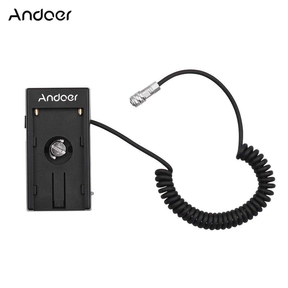 Andoer камера blackmagic Cinema BMPCC 4K блок питания Монтажная пластина адаптер с пружинным кабелем для sony NP-F970 F750 F550 батарея