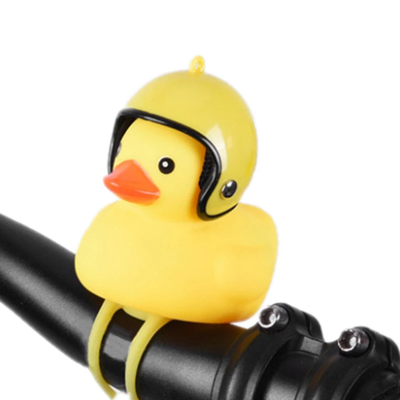 Bicycle Duck Bell with Light Broken Wind Small Yellow Duck Light MTB