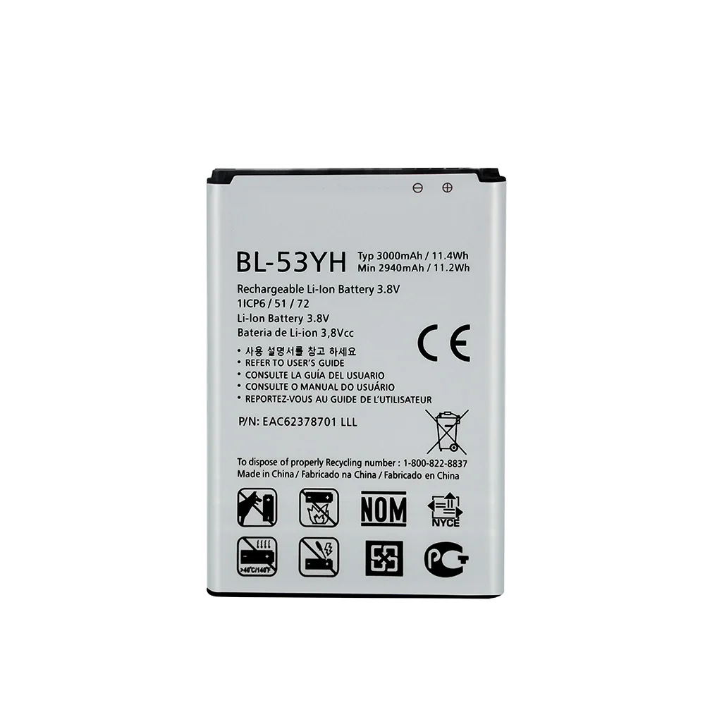 OHD Original Replacement BL-53YH 3000mAh Phone Battery For LG Optimus G3 D830 D850 D851 D855 LS990 VS985 F400 Batteries | Мобильные