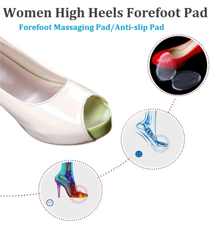 

2 пары, силиконовые Нескользящие ботинки на высоком каблуке