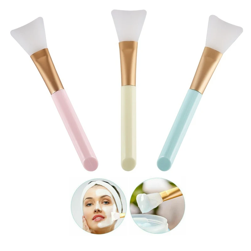 

Soft Silicone Professional Makeup Brushes Gel Face Mask Brush Cosmetics Beauty Skin Face Care Tools 3 Colors Brochas Maquillaje
