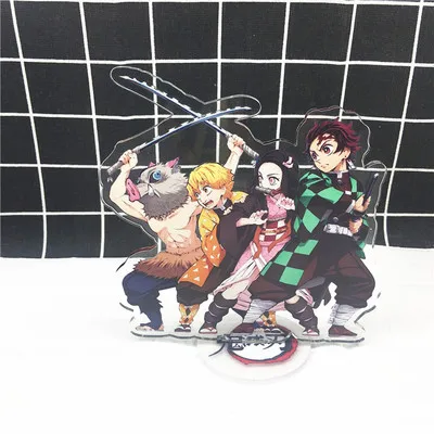 Аниме демон убийца Kimetsu no Yaiba брелок Kamado Tanjirou Hashibira Inosuke Tomioka Giyuu милый забавный мультфильм акриловый брелок - Цвет: 1-19