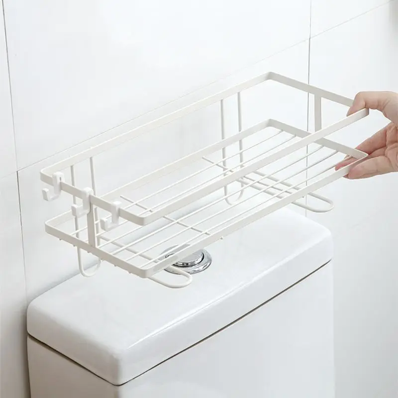 

Bathroom Toilet Storage Shelf Rack Sundries Organizer Container Space Saver New X4YD