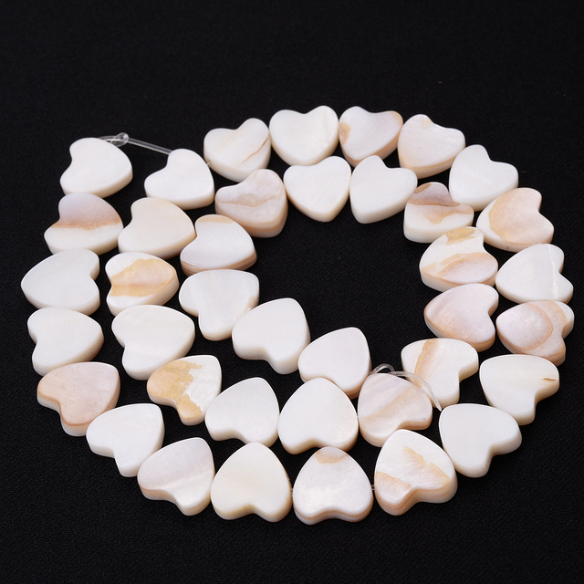 Shell Beads Mother of Pearl Love Star Oval Round Flat Loose Spacer Beads for Jewelry Making DIY Charm Bracelet Necklace