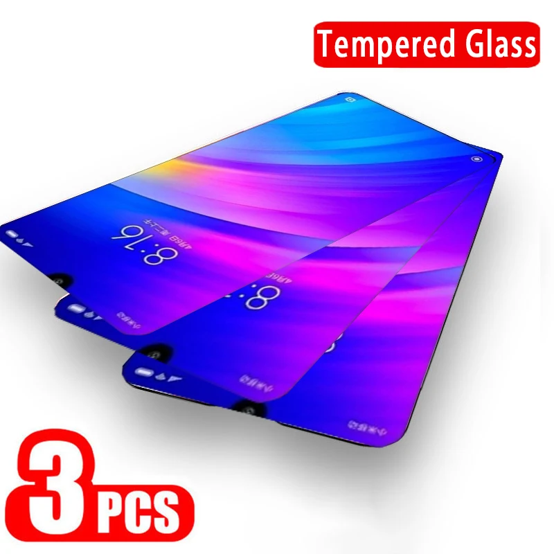 3 шт. 9H закаленное стекло для Xiaomi Redmi Note 7 pro 8t 5 6 защита экрана защитное 6A Plus