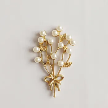

10PCS 34*57mm Metal Alloy Imitation Pearl Tree Branch Connectors Matted Gold Charm DIY Jewelry Accessories