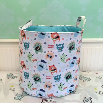 

Folding Laundry Basket Little monster Storage Barrel Toys Clothing Organizer Holder Pouch Household home Storage box