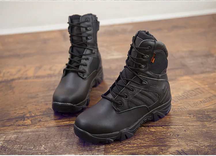 Военные тактические ботинки; мужские кожаные водонепроницаемые ботинки для пустыни; армейские ботинки для альпинизма и охоты; походная обувь