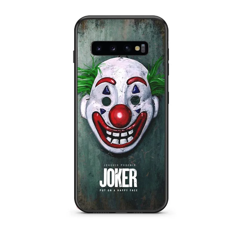 2019 film Joker Joaquin Phoenix coque de téléphone silicone souple pour Samsung galaxy S7 bord S8 S9 S10 Plus S10 Lite Note 9 couverture noire