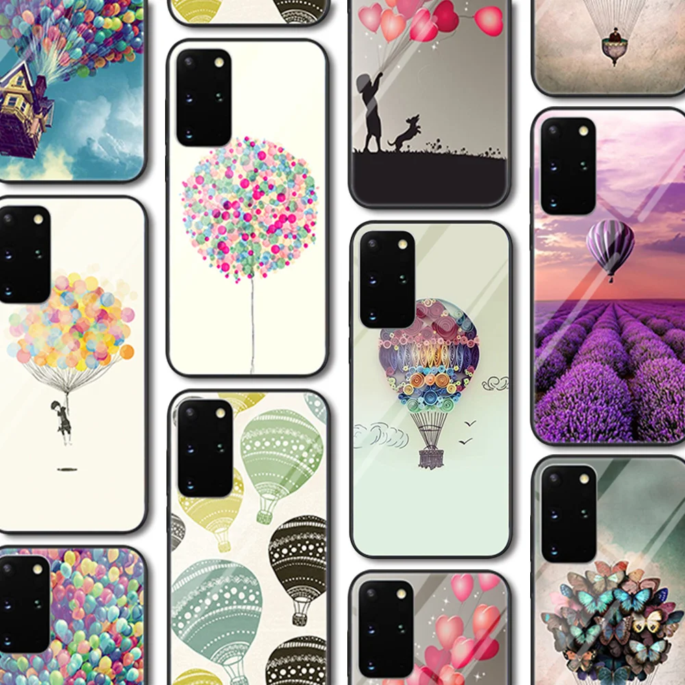 Стеклянный чехол для Samsung Galaxy S21 A51 S20 A50 A21S A12 A71 A70 S10 S9 S8 S10e A30 A20 Note 20 10 9 8 Ultra Lite Plus |
