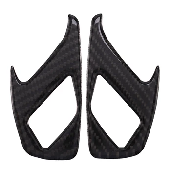 

New Carbon Fiber Car Door Lock Switch Cover Trim Fit For Chevrolet Camaro 2017-19