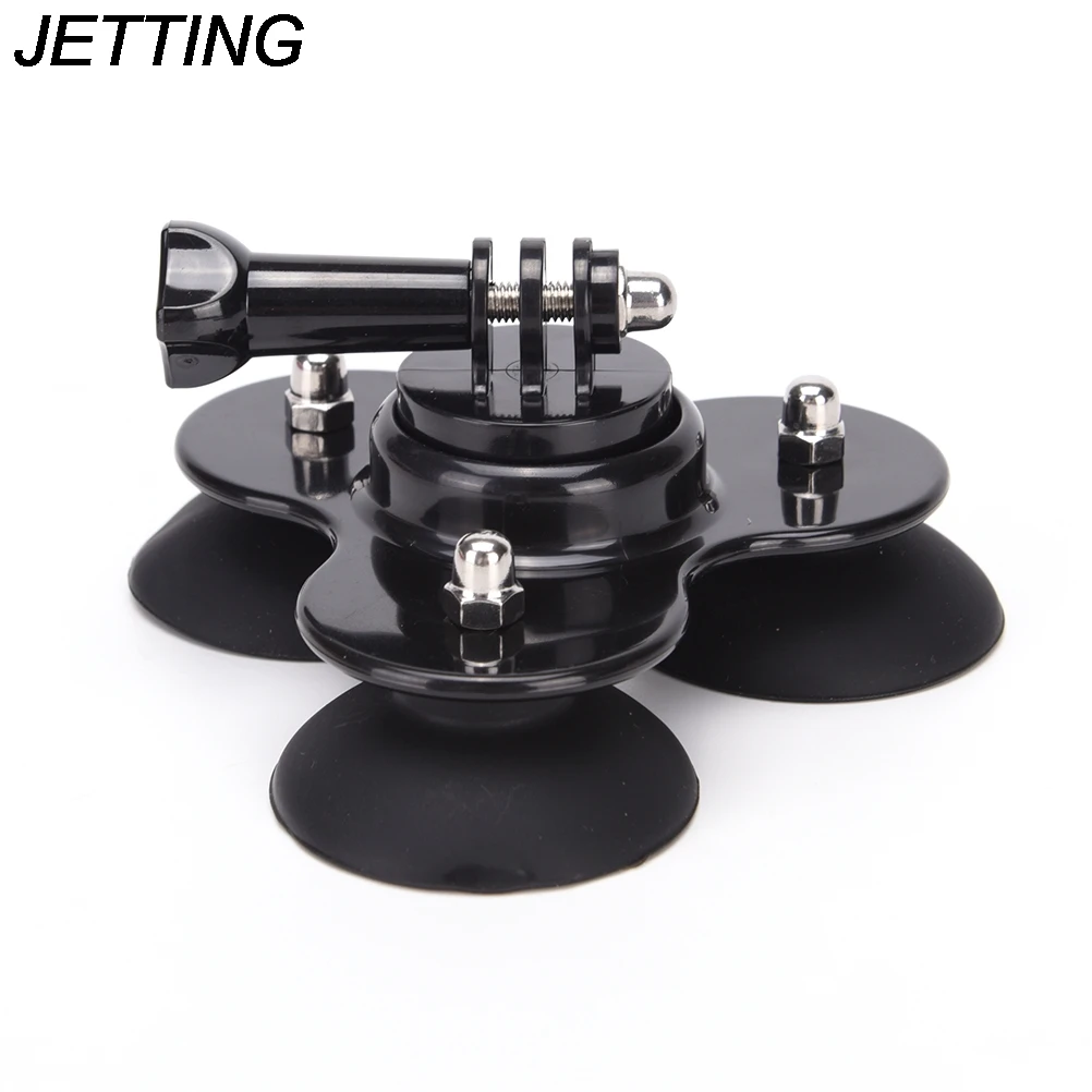 Action Camera Car Suction Cup For Gopro Accessories Aluminum Suction Cup Adapter Mount Screw For Gopro Hero1/2/3/3+/4 JETTING