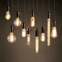 Ретро лампа Эдисона e27 220 В 40 Вт ST64 G80 G95 T45 T100 T185 A19 винтажная лампа накаливания лампа Эдисона для украшения дома